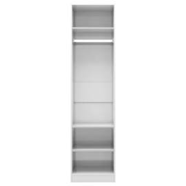 Șifonier, alb extralucios, 50x50x200 cm, pal, 5 image