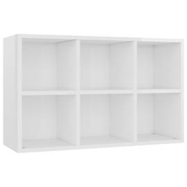 Bibliotecă/servantă, alb extralucios, 66x30x97,8 cm, pal, 6 image