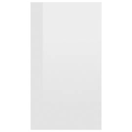 Bibliotecă/servantă, alb extralucios, 66x30x97,8 cm, pal, 8 image
