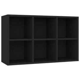 Bibliotecă/servantă, negru, 66x30x97,8 cm, pal, 8 image