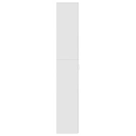Dulap de birou, alb extralucios, 60x32x190 cm, pal, 7 image