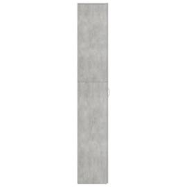 Dulap de birou, gri beton, 60x32x190 cm, pal, 7 image