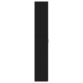 Dulap de birou, negru, 60x32x190 cm, pal, 7 image