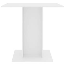 Masă de bucătărie, alb, 80x80x75 cm, pal, 4 image