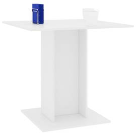 Masă de bucătărie, alb, 80x80x75 cm, pal, 3 image