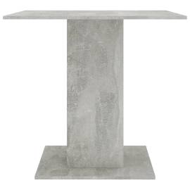 Masă de bucătărie, gri beton, 80x80x75 cm, pal, 5 image