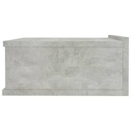 Noptiere suspendate, 2 buc., gri beton, 40x30x15 cm, pal, 5 image