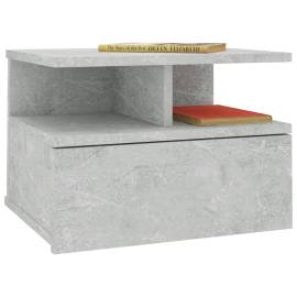 Noptiere suspendate, 2 buc., gri beton, 40x31x27 cm, pal, 3 image