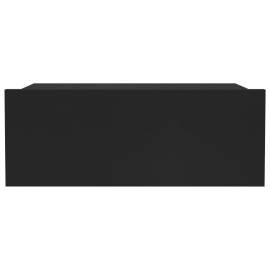 Noptiere suspendate, 2 buc., negru, 40x30x15 cm, pal, 4 image