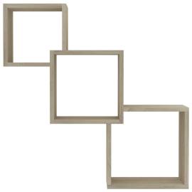 Rafturi de perete, cub, stejar sonoma, 84,5x15x27 cm, pal, 4 image