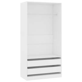 Șifonier, alb, 100x50x200 cm, pal, 2 image