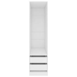 Șifonier cu sertare, alb, 50x50x200 cm, pal, 4 image