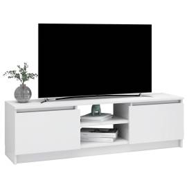 Comodă tv, alb extralucios, 120 x 30 x 35,5 cm, pal, 3 image