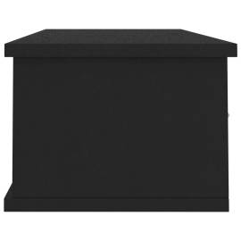 Dulap de perete cu sertare, negru, 88x26x18,5 cm, pal, 5 image