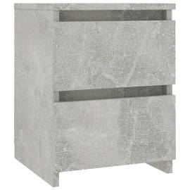 Noptieră, gri beton, 30 x 30 x 40 cm, pal, 2 image