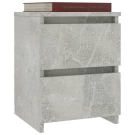 Noptiere, 2 buc., gri beton, 30 x 30 x 40 cm, pal, 3 image