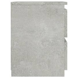 Noptiere, 2 buc., gri beton, 30 x 30 x 40 cm, pal, 5 image