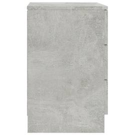 Noptiere, 2 buc., gri beton, 38x35x56 cm, pal, 5 image