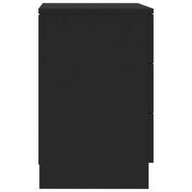 Noptiere, 2 buc., negru, 38x35x56 cm, pal, 6 image