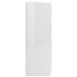 Servantă, alb extralucios, 60x35x98,5 cm, pal, 5 image