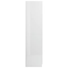 Șifonier, alb extralucios, 80x52x180 cm, pal, 7 image
