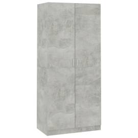 Șifonier, gri beton, 90x52x200 cm, pal, 2 image