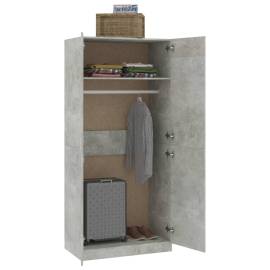 Șifonier, gri beton, 90x52x200 cm, pal, 4 image