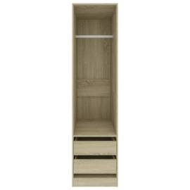 Șifonier cu sertare, stejar sonoma, 50x50x200 cm, pal, 4 image