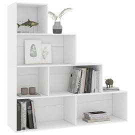 Bibliotecă/separator cameră, alb, 155x24x160 cm, pal, 3 image
