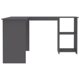 Birou de colț în formă de l, gri, 120 x 140 x 75 cm, pal, 5 image