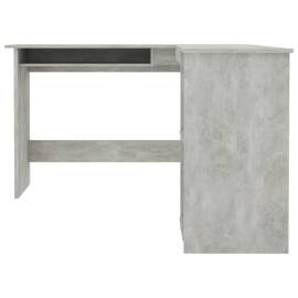 Birou de colț în formă de l, gri beton, 120 x 140 x 75 cm, pal, 4 image