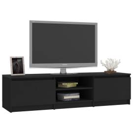 Comodă tv, negru, 140 x 40 x 35,5 cm, pal, 3 image