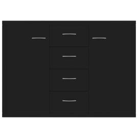 Servantă, negru, 88x30x65 cm, pal, 4 image