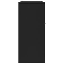 Servantă, negru, 88x30x70 cm, pal, 6 image