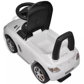Mașină pentru copii fără pedale mercedes benz alb, 8 image