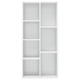 Bibliotecă, alb extralucios, 50 x 25 x 106 cm, pal, 4 image
