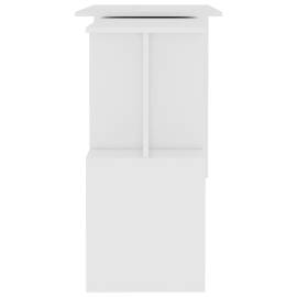Birou de colț, alb, 200 x 50 x 76 cm, pal, 6 image