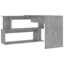 Birou de colț, gri beton, 200 x 50 x 76 cm, pal, 5 image