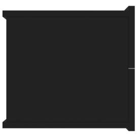 Noptiere, 2 buc., negru, 40 x 30 x 30 cm, pal, 6 image