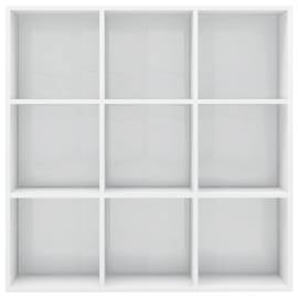 Bibliotecă, alb extralucios, 98 x 30 x 98 cm, pal, 4 image