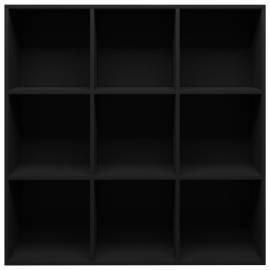 Bibliotecă, negru, 98 x 30 x 98 cm, pal, 4 image