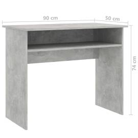 Birou, gri beton, 90 x 50 x 74 cm, pal, 6 image