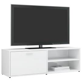 Comodă tv, alb extralucios, 120 x 34 x 37 cm, pal, 3 image