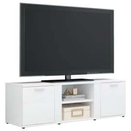 Comodă tv, alb extralucios, 120 x 34 x 37 cm, pal, 3 image
