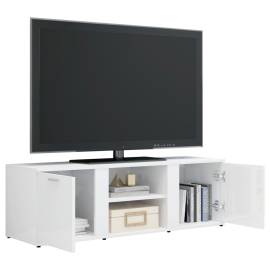Comodă tv, alb extralucios, 120 x 34 x 37 cm, pal, 5 image