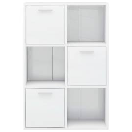 Dulap de depozitare, alb extralucios, 60 x 29,5 x 90 cm, pal, 7 image