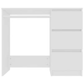 Birou, alb, 90 x 45 x 76 cm, pal, 4 image