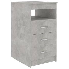 Dulap cu sertare, gri beton, 40 x 50 x 76 cm, pal, 2 image
