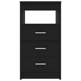 Dulap cu sertare, negru, 40 x 50 x 76 cm, pal, 4 image