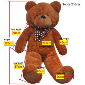 Ursuleț de pluș de jucărie, maro, 170 cm, 5 image